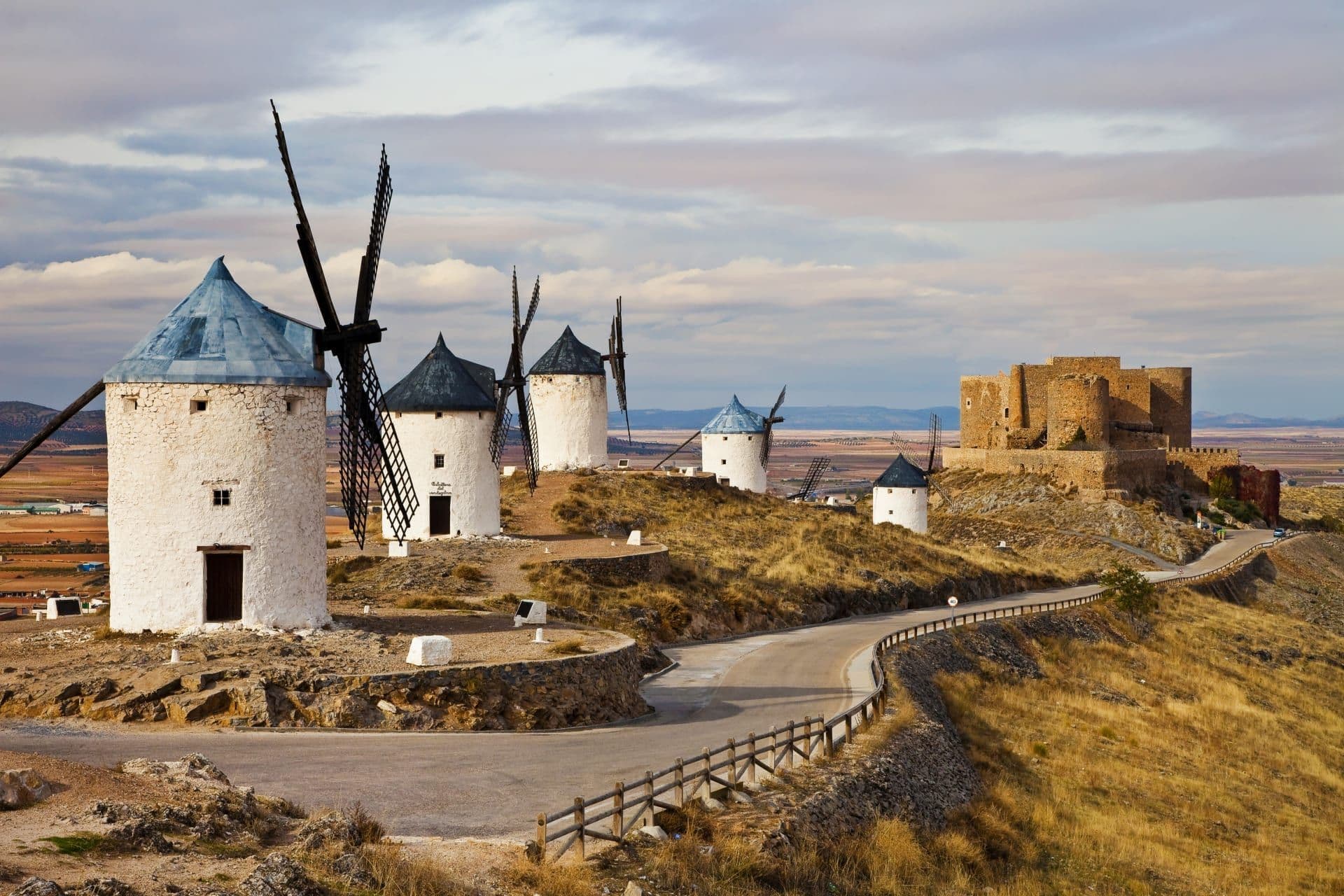 Windmühlen von Consuegra in Spanien